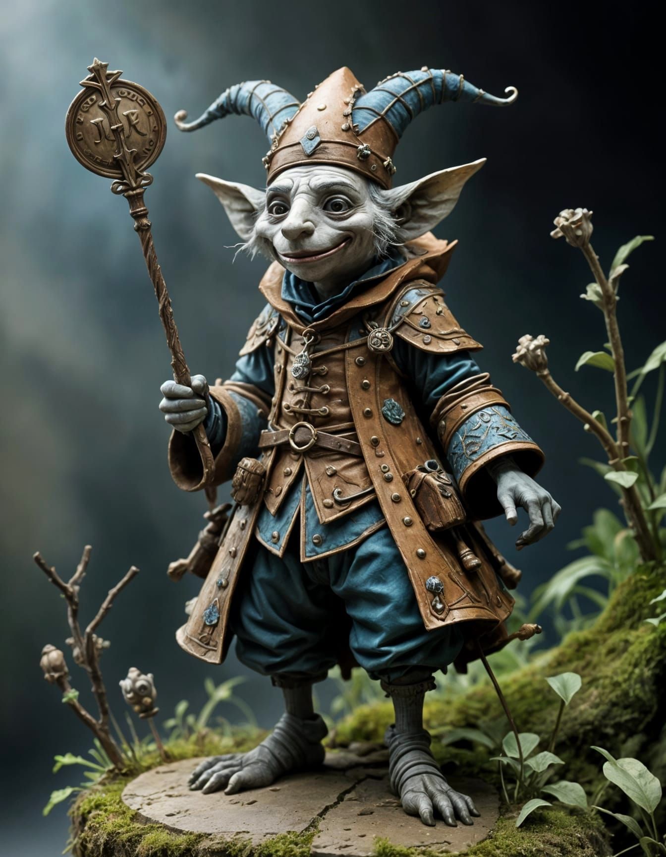 Medieval Jester in Claymation Glory