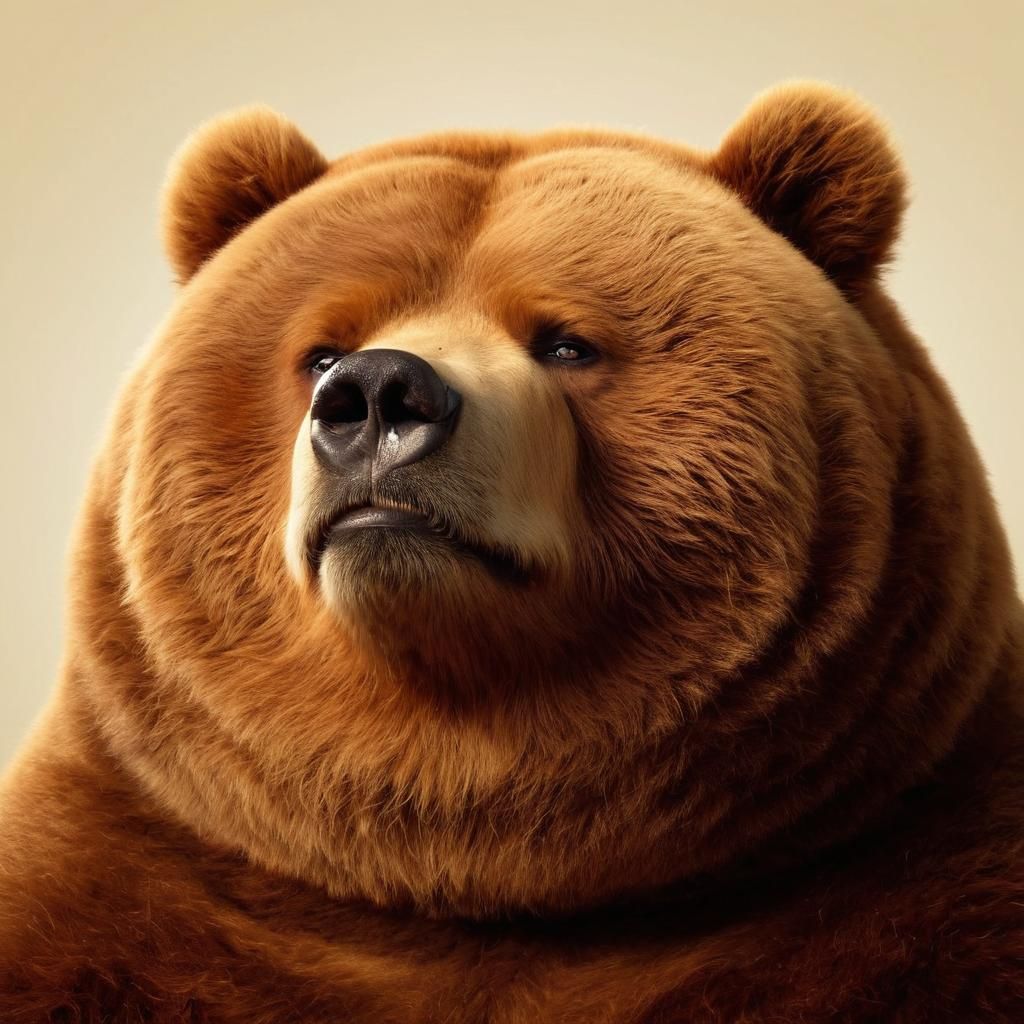 Contemptuous Kodiak Bear in Exaggerated Disdain