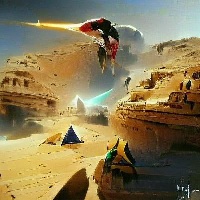 Ancient Egyptian Space Battle on Artstation