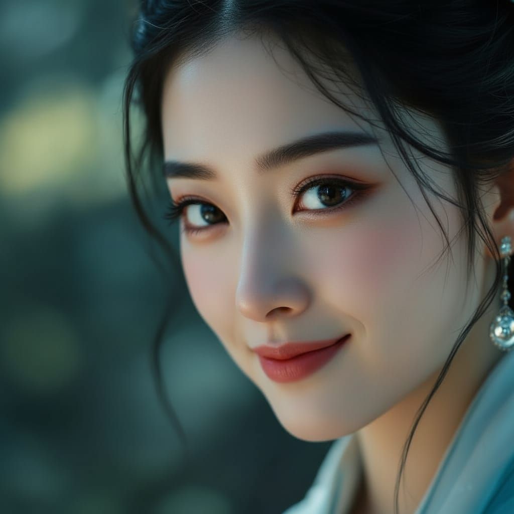 Photorealistic Song Dynasty Woman's Face