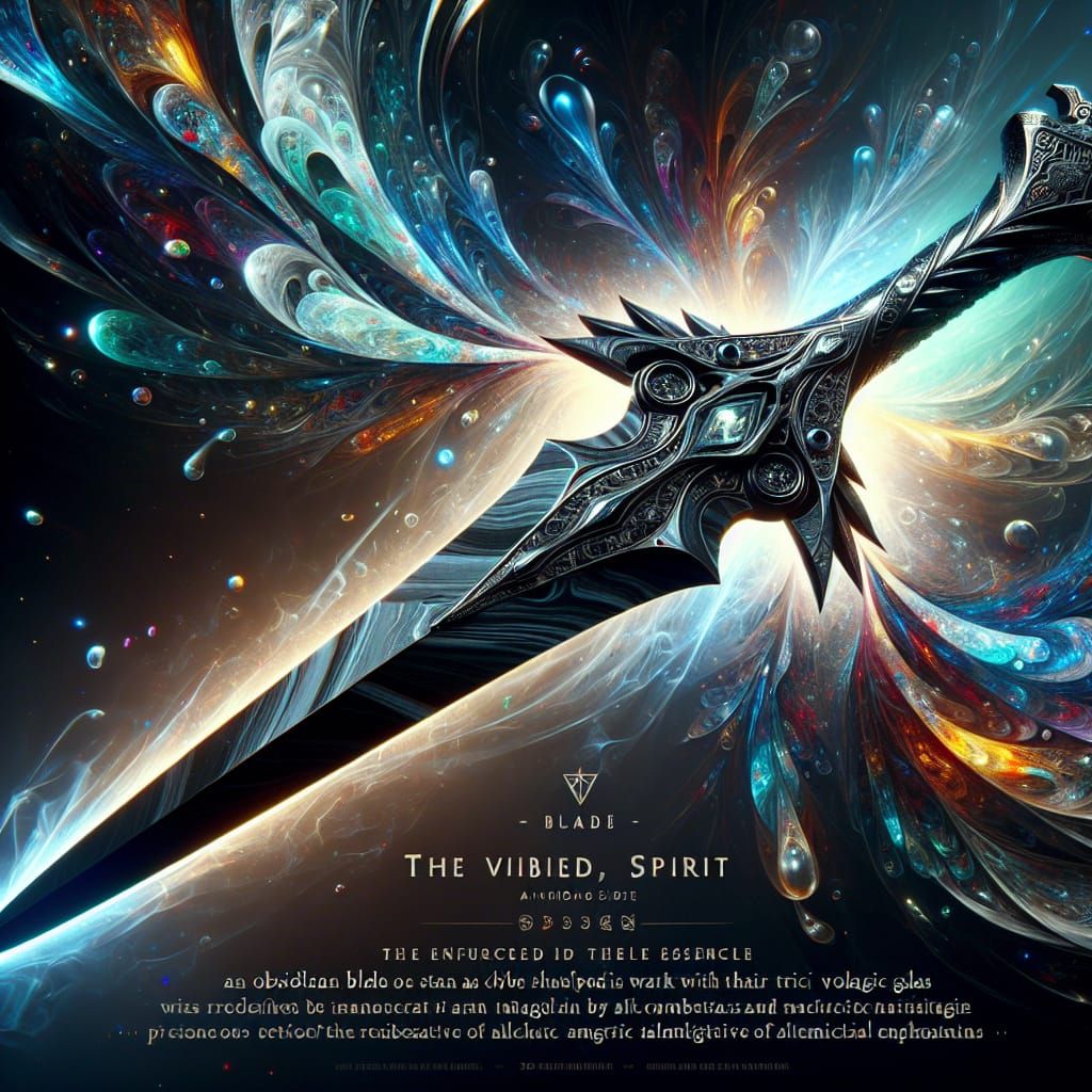 Obsidian Blade Forged by Aztec War-Witch in Hyperrealistic S...