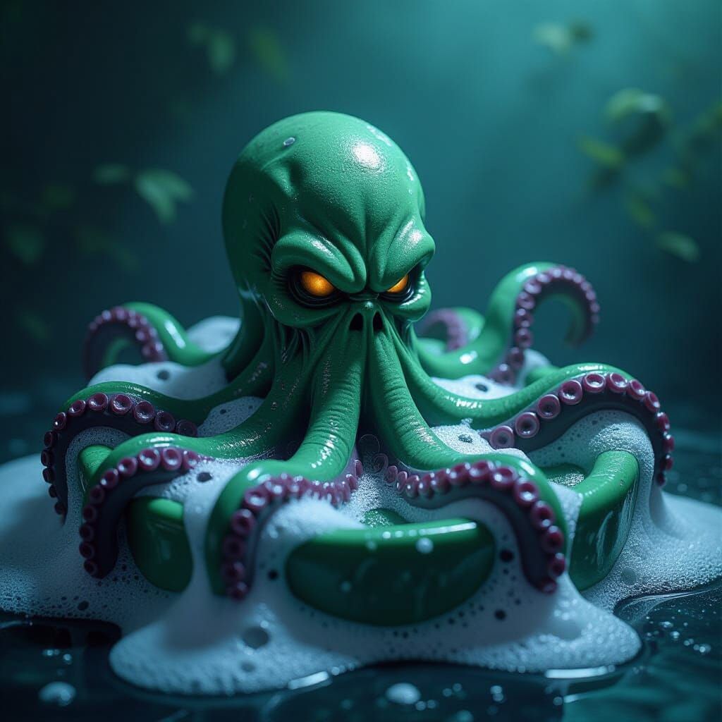 Cthulhu Soap Dish in Biomechanical Style