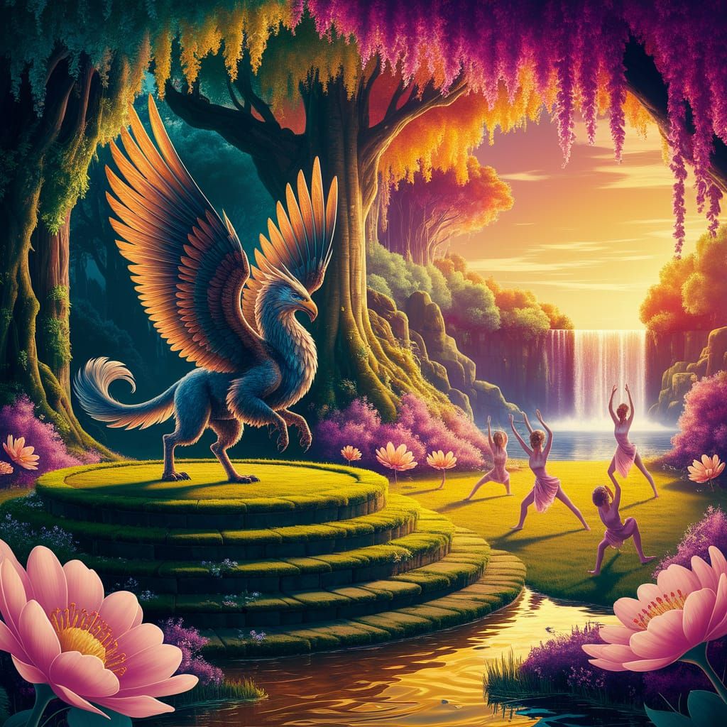 Fantasy Creatures in Magical Fitness World