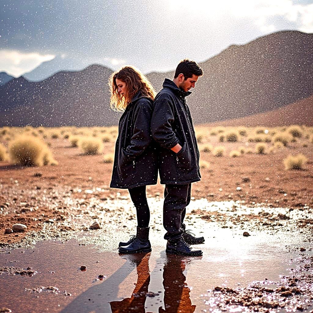 Surreal Desert Landscape in Hyperrealistic Color