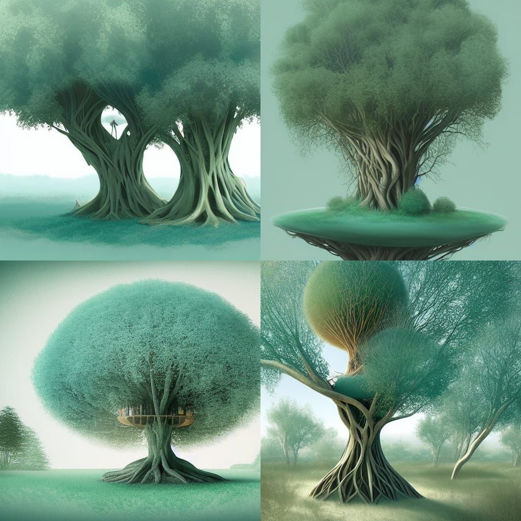 Organic Willow Treehouse Concept Art