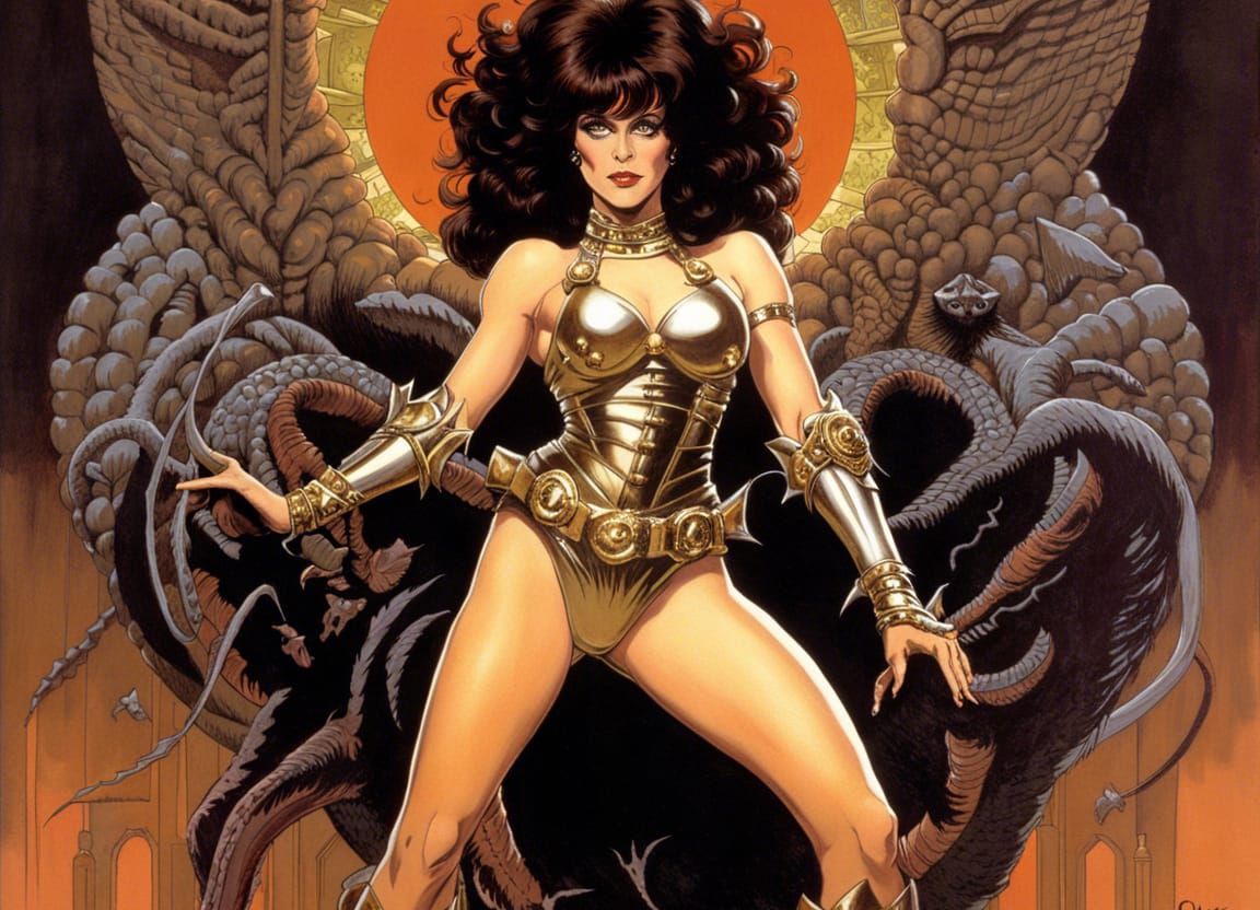 Zuul the Gatekeeper: Pin-Up Cheesecake Portrait