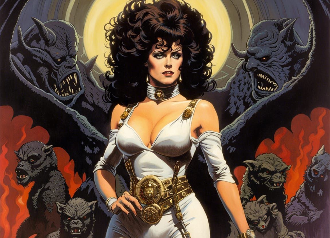 Zuul the Gatekeeper: Cheesecake Pin-Up Portrait