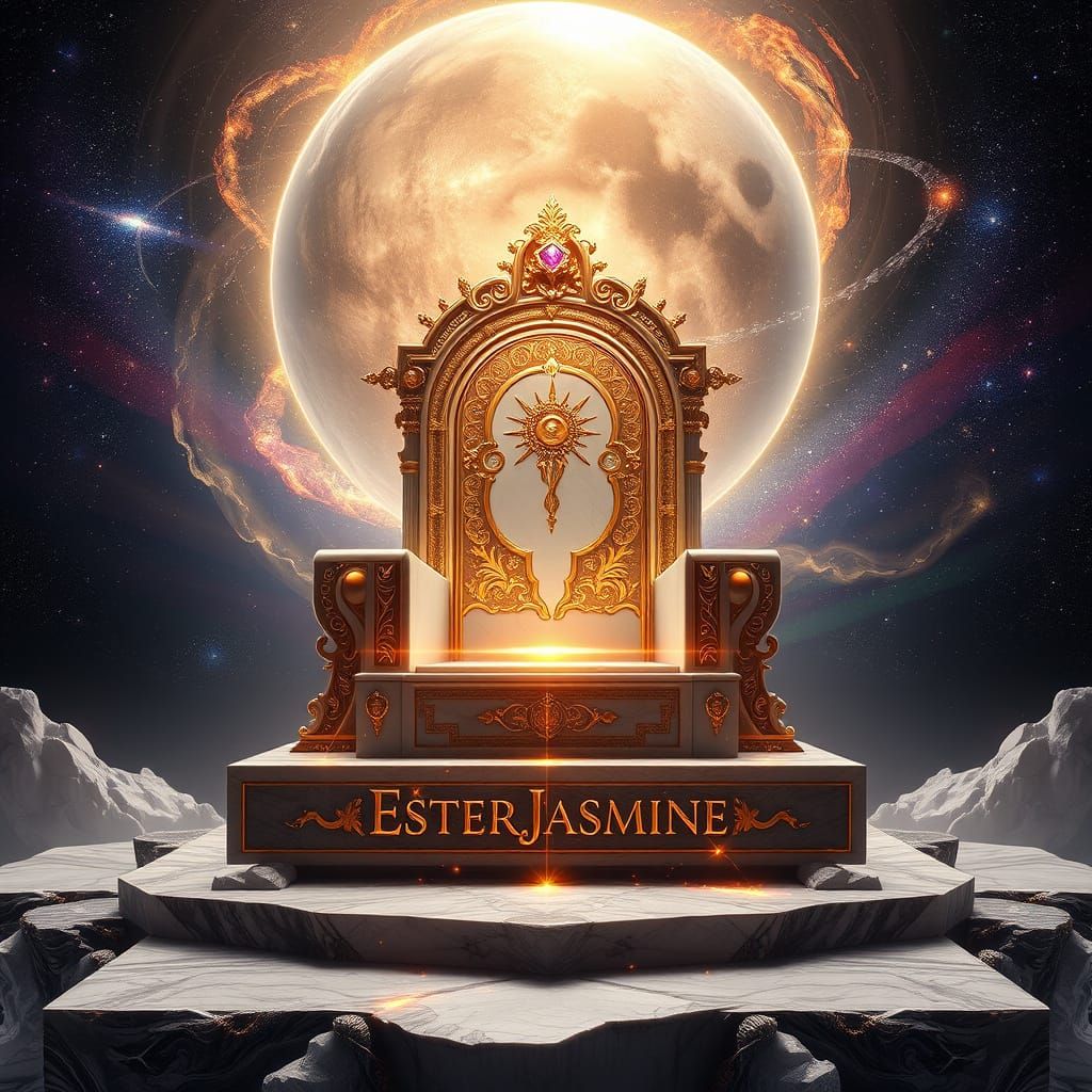 Divine Creation: Majestic Chair of Light