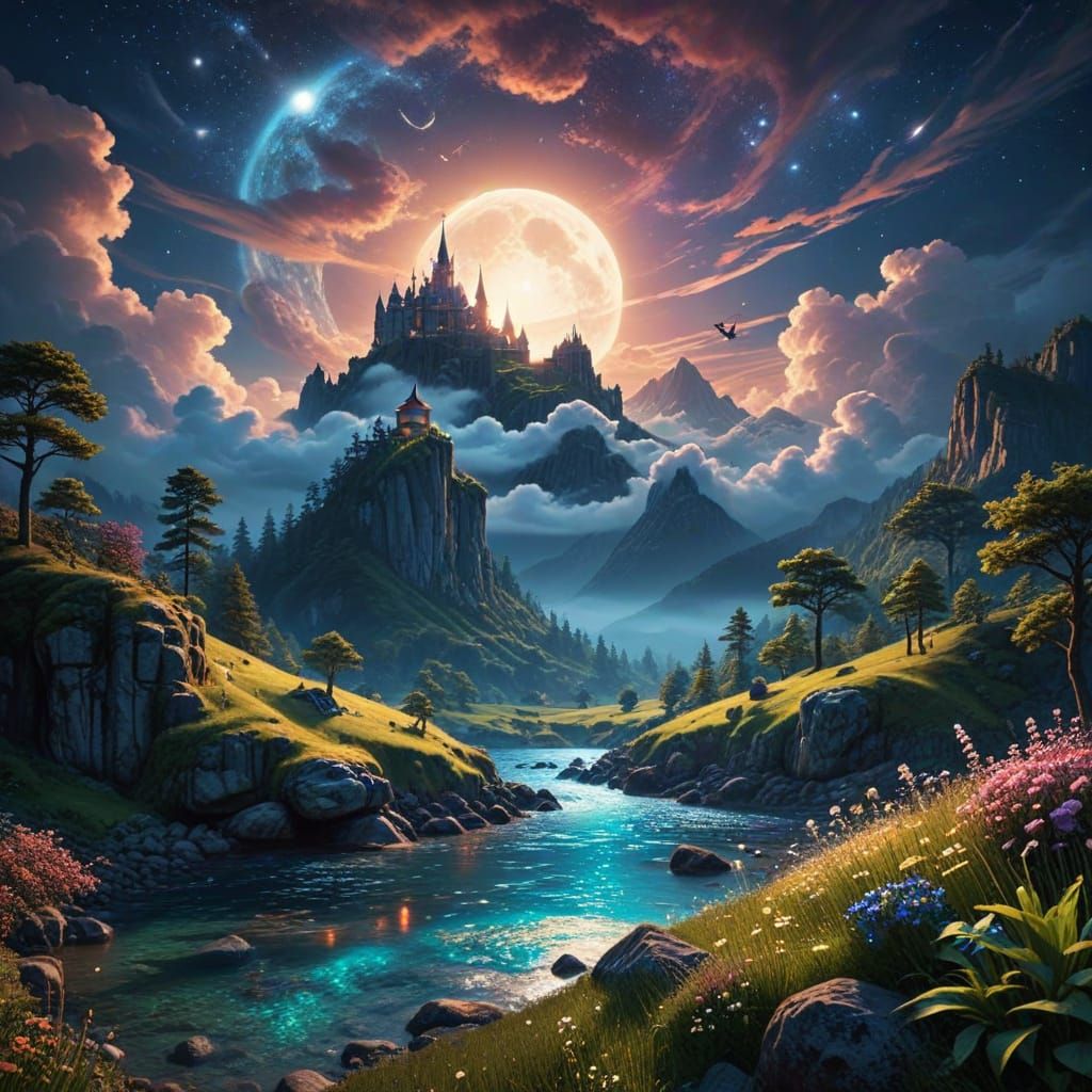 Abstract Dreamland AI Interpretation