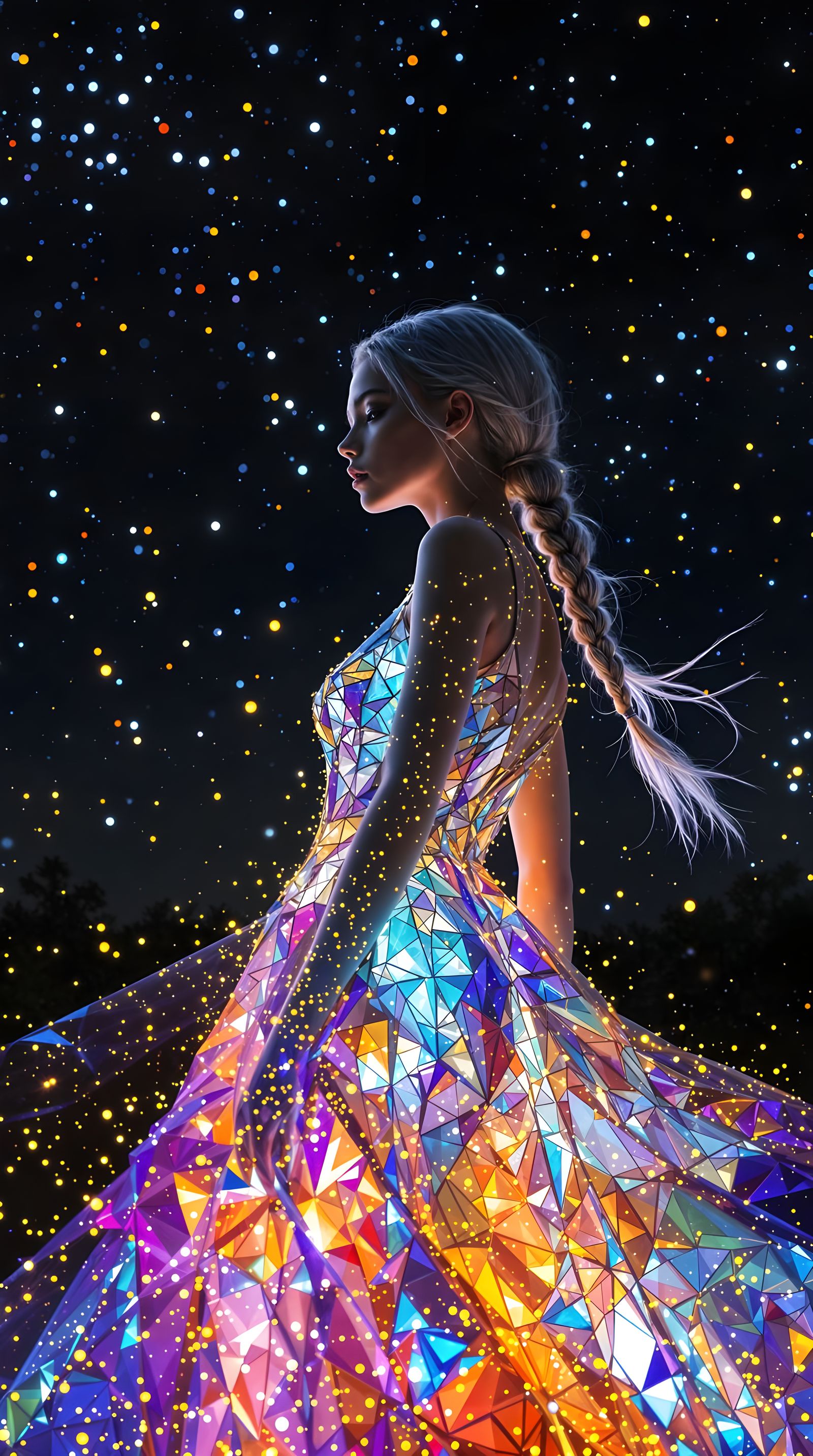 Stardust Stain Glass Dress