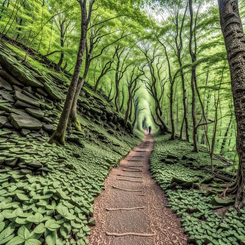 Appalachian Trail: A Green Tunnel Through the Forest