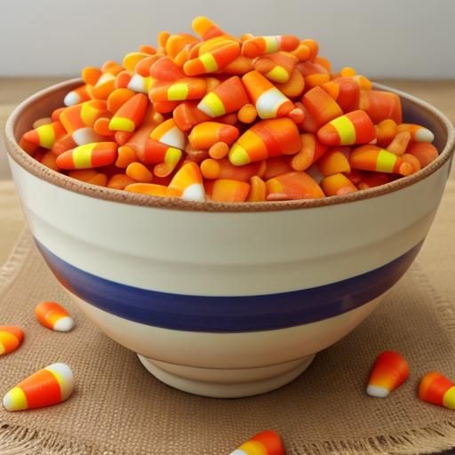 Bowl of Candy Corn Still Life