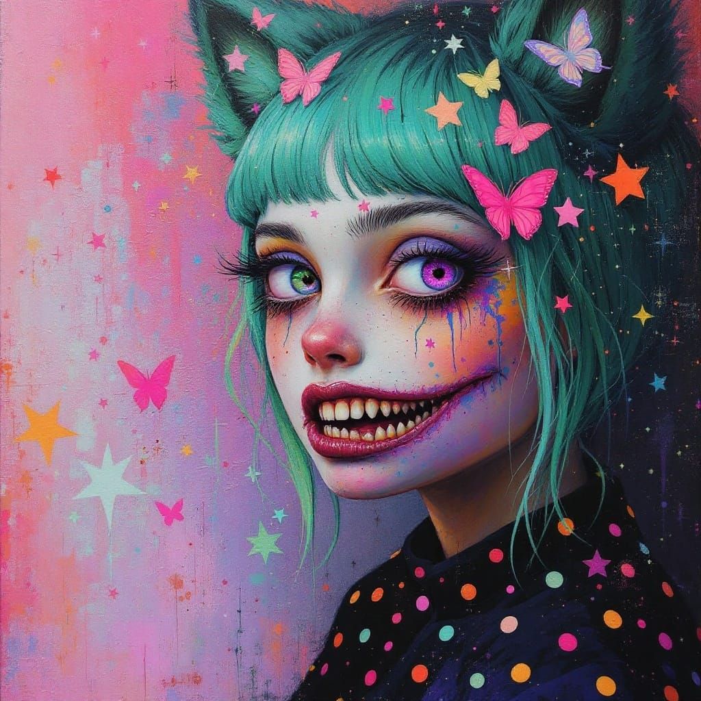 Liminal Dreamscapes in Weirdcore Acrylic