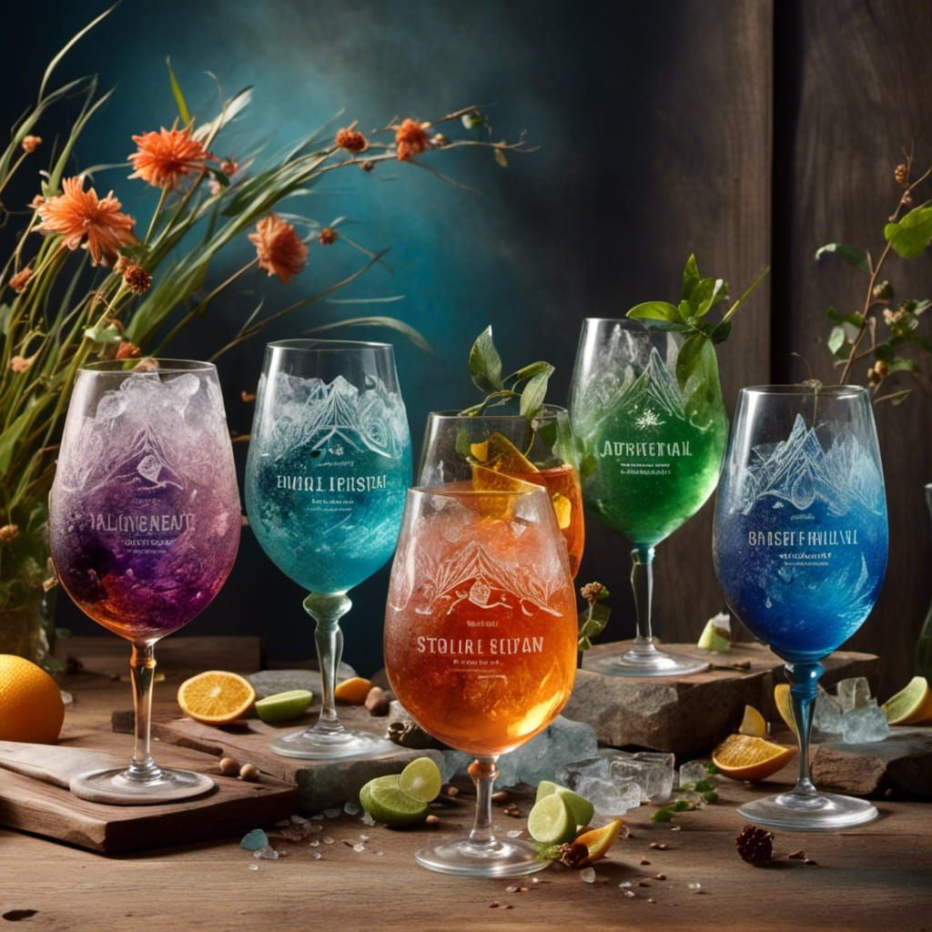 Elemental Glasses: Water, Earth, Fire and Air