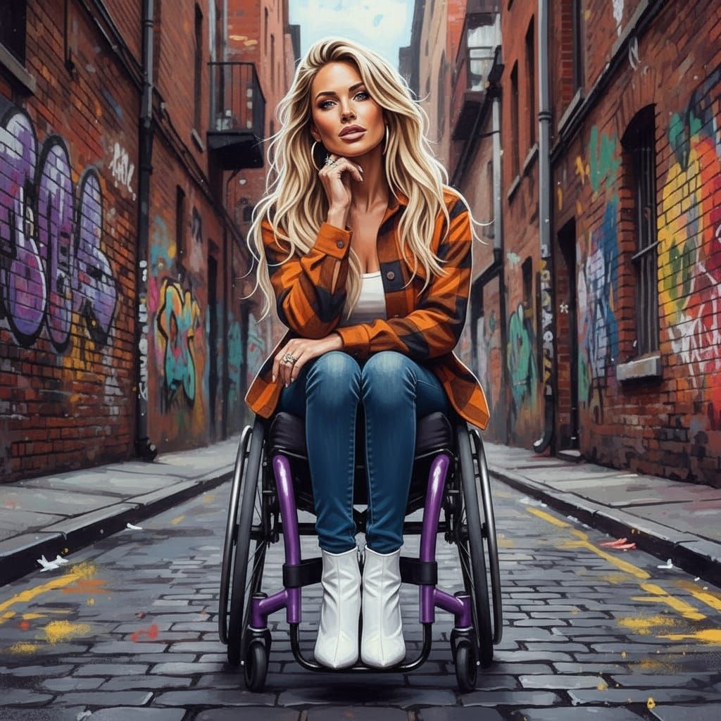 Woman Resting Elbow on Knees