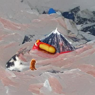 Sad Hotdog's Everest Feast: A Cold Culinary Conundrum