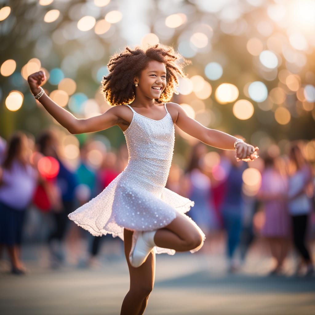 Dancing Queen in Natural Lighting with Bokeh