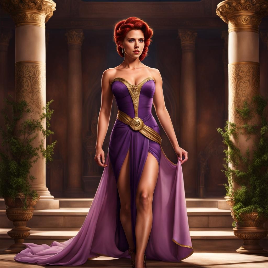 Hyperrealistic Megara Portrait from Disney's Hercules