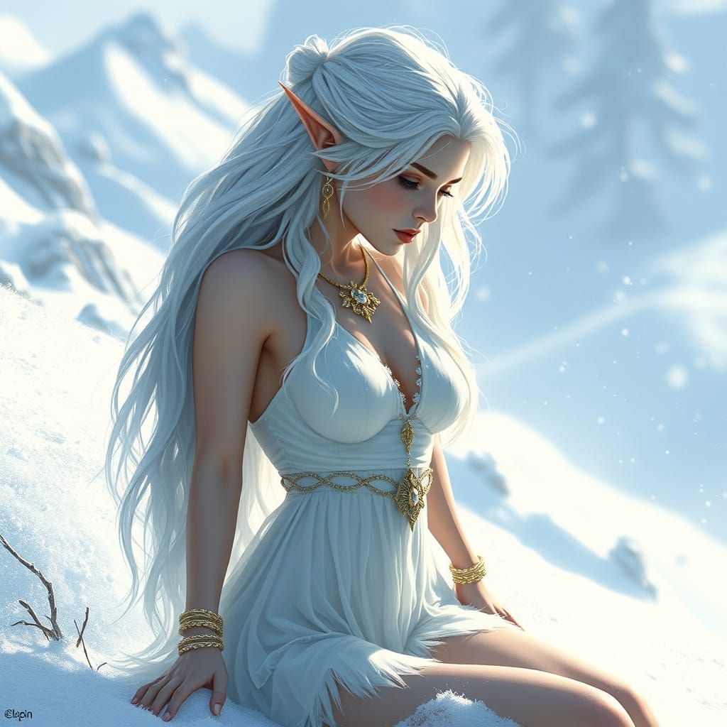 Ethereal Snow Elf Maiden