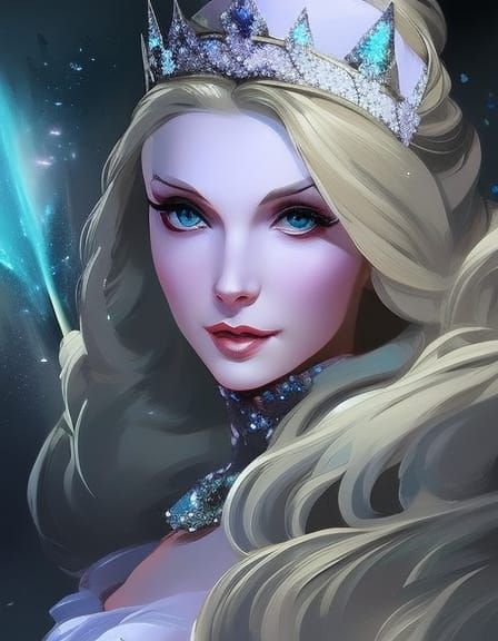 Glinda the Good Witch Portrait in Speedpaint Style