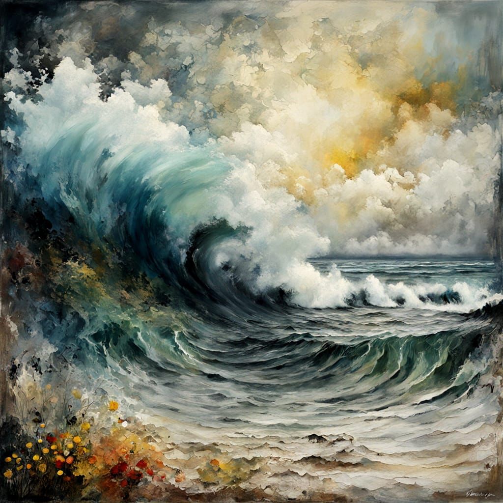 Summer Echoes: An Expressionist Impasto Painting