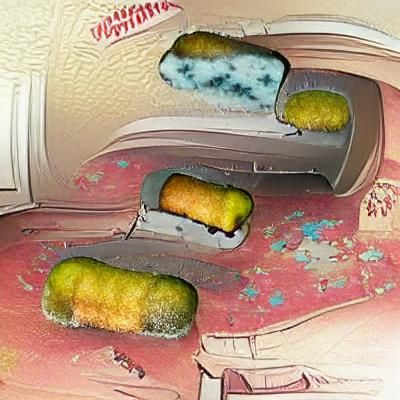 Moldy Twinkie Close-Up: A Decaying Treat