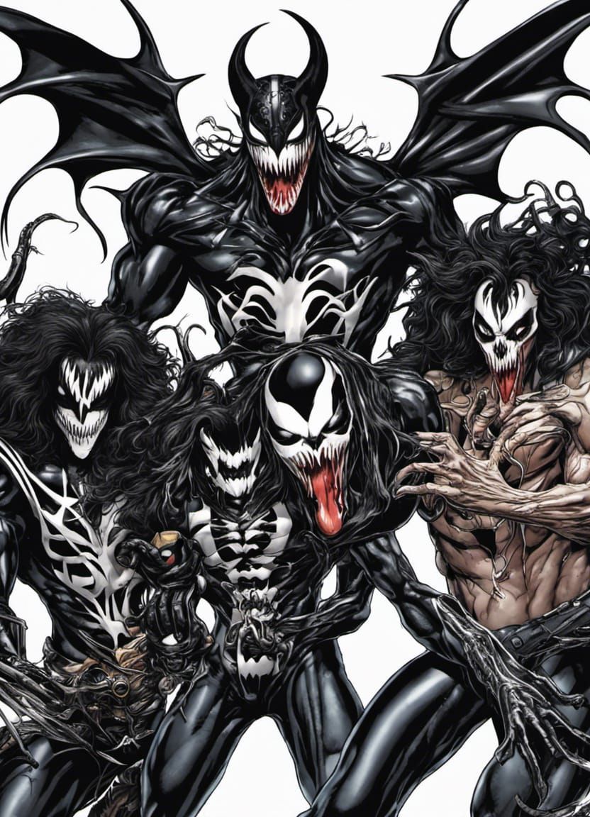 Kiss Band Venom Symbiote
