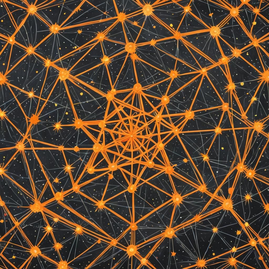 Geometric Labyrinth with Sacred Motifs in Hyperrealistic Sty...