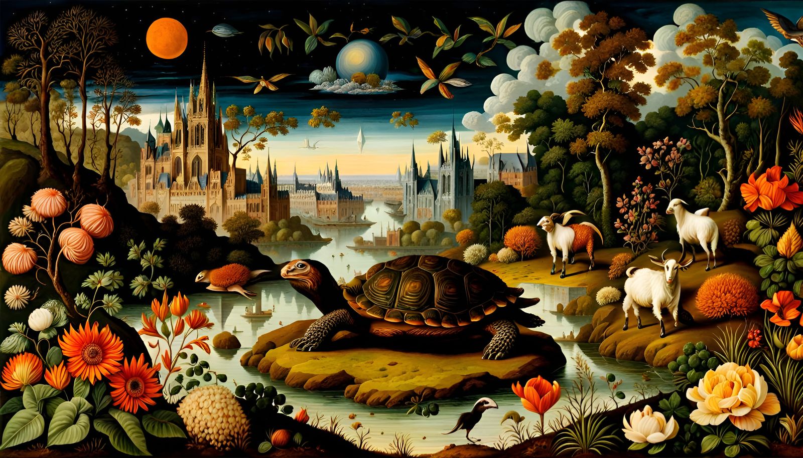 Vivid Biopunk Hellscape Teeming with Life