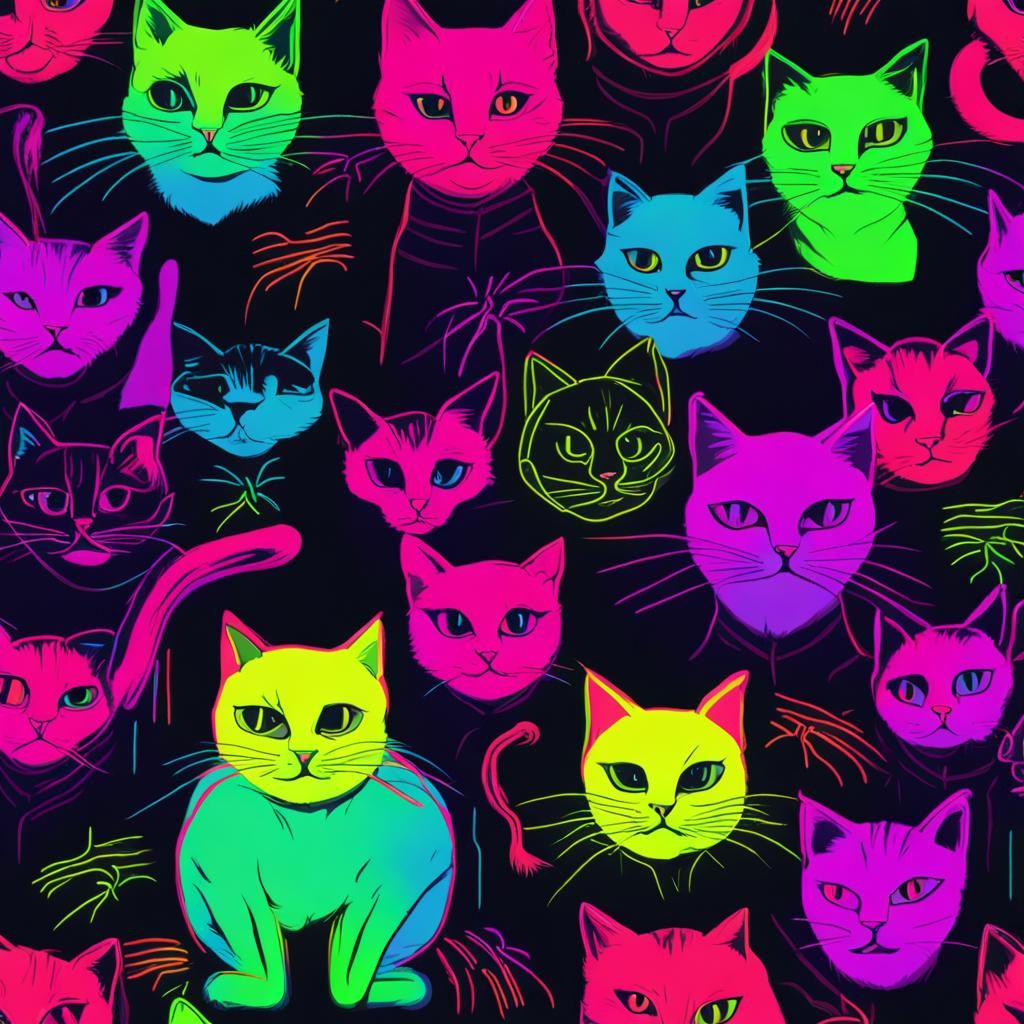Neon Cats