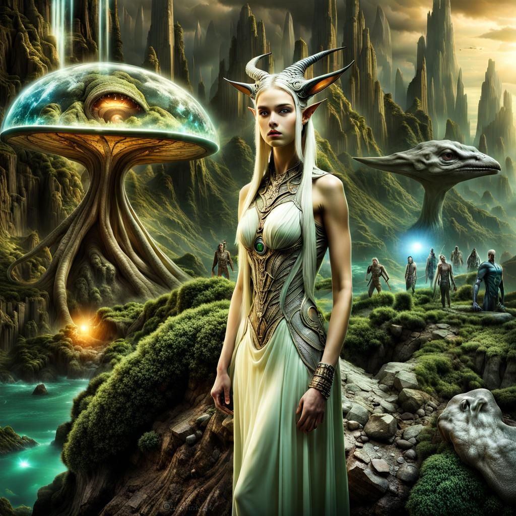 Cryptoterrestrial Utopia: A Hyperrealistic Photographic Mast...