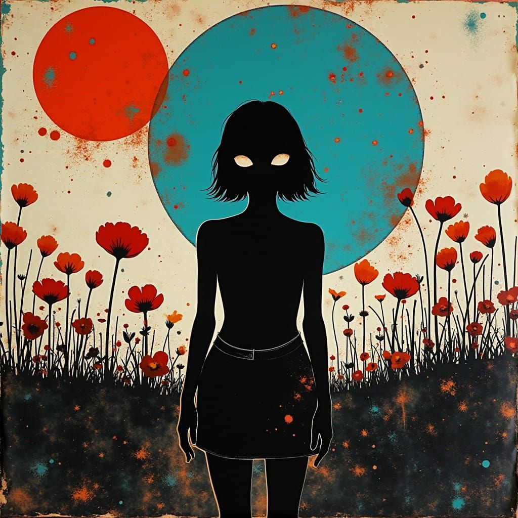 Cyberpunk Bloom in a Retro Future