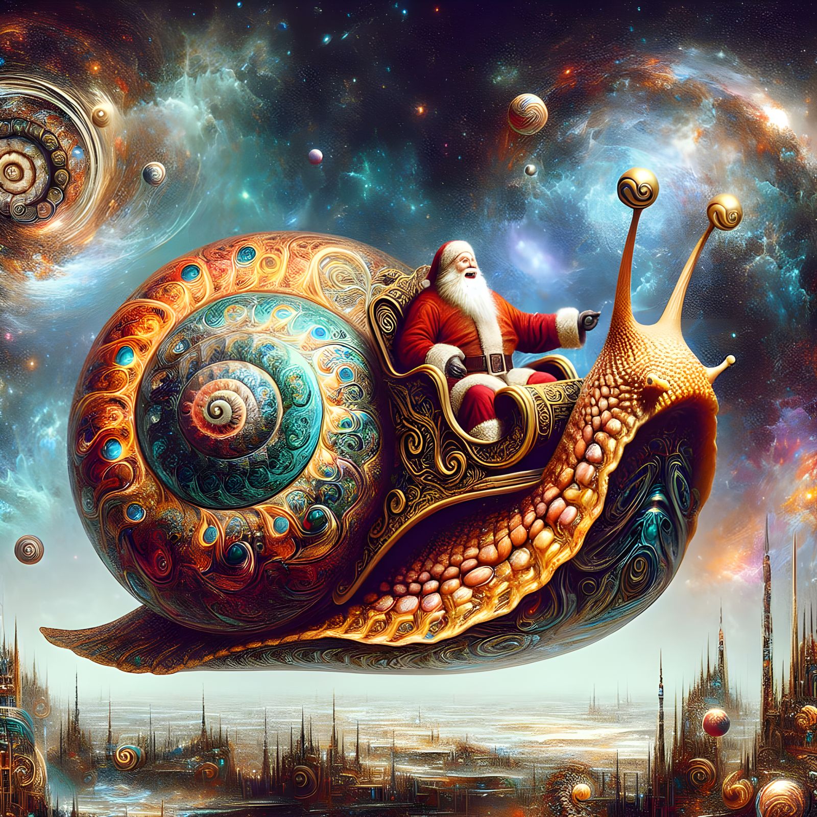 Santa’s Snail Sleigh
