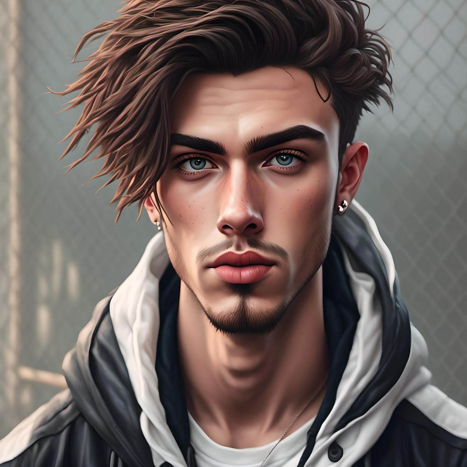 Portrait of a Handsome Young Man