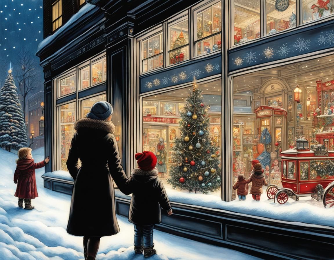 Macy's Christmas toy shop display window #3