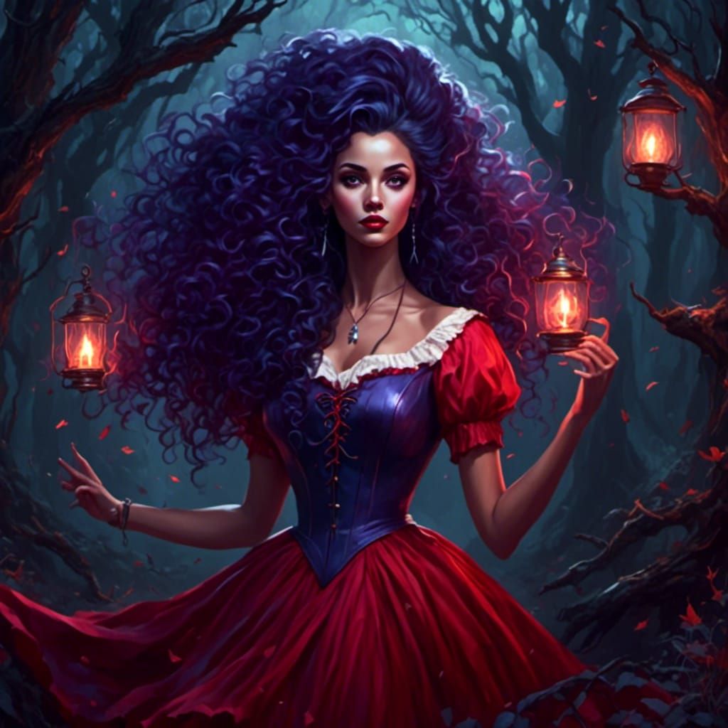 Goddess-like Witches Coven in Retro-Rockabilly Style