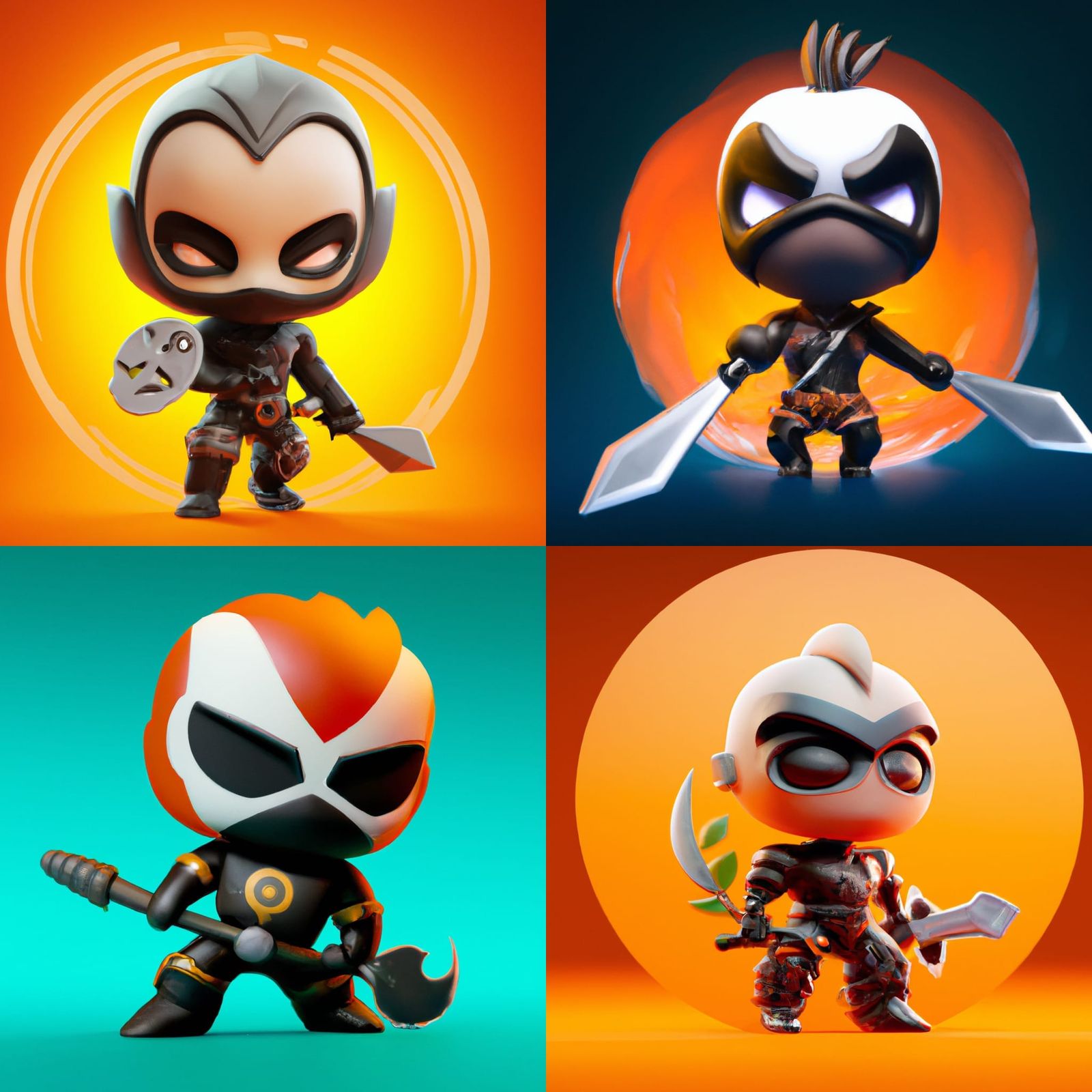 deathstroke chibi, Pixar, Disney, mashups