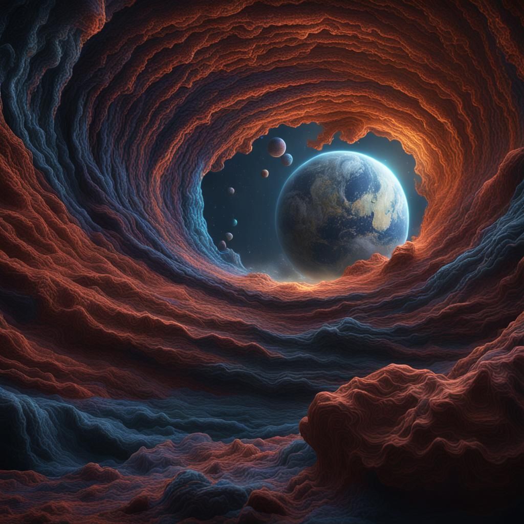 Warping Spacetime: Detailed Fantasy Concept Art