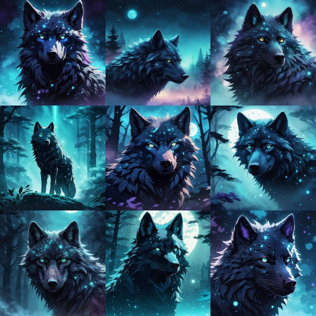 Shadow Wolf with Cyan Eyes, Anime Key Visual