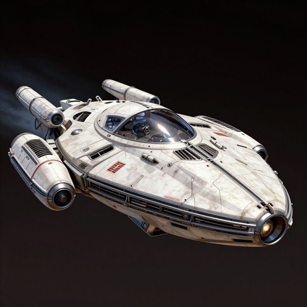 Starship Enterprise NCC-1701 in Star Wars Style