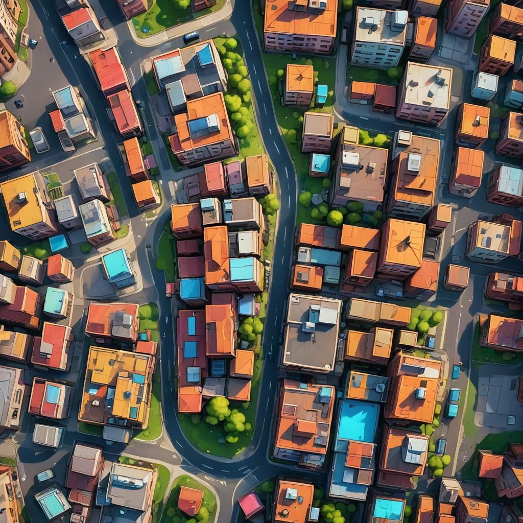 MAPA ESCENOGRAFICO CON ARMAS EN EDIFICIOS Y CON EL FONDO DE LA RUTA DE LA SEDA OCCIDENTE PARA JUGAR EN FORNITE.