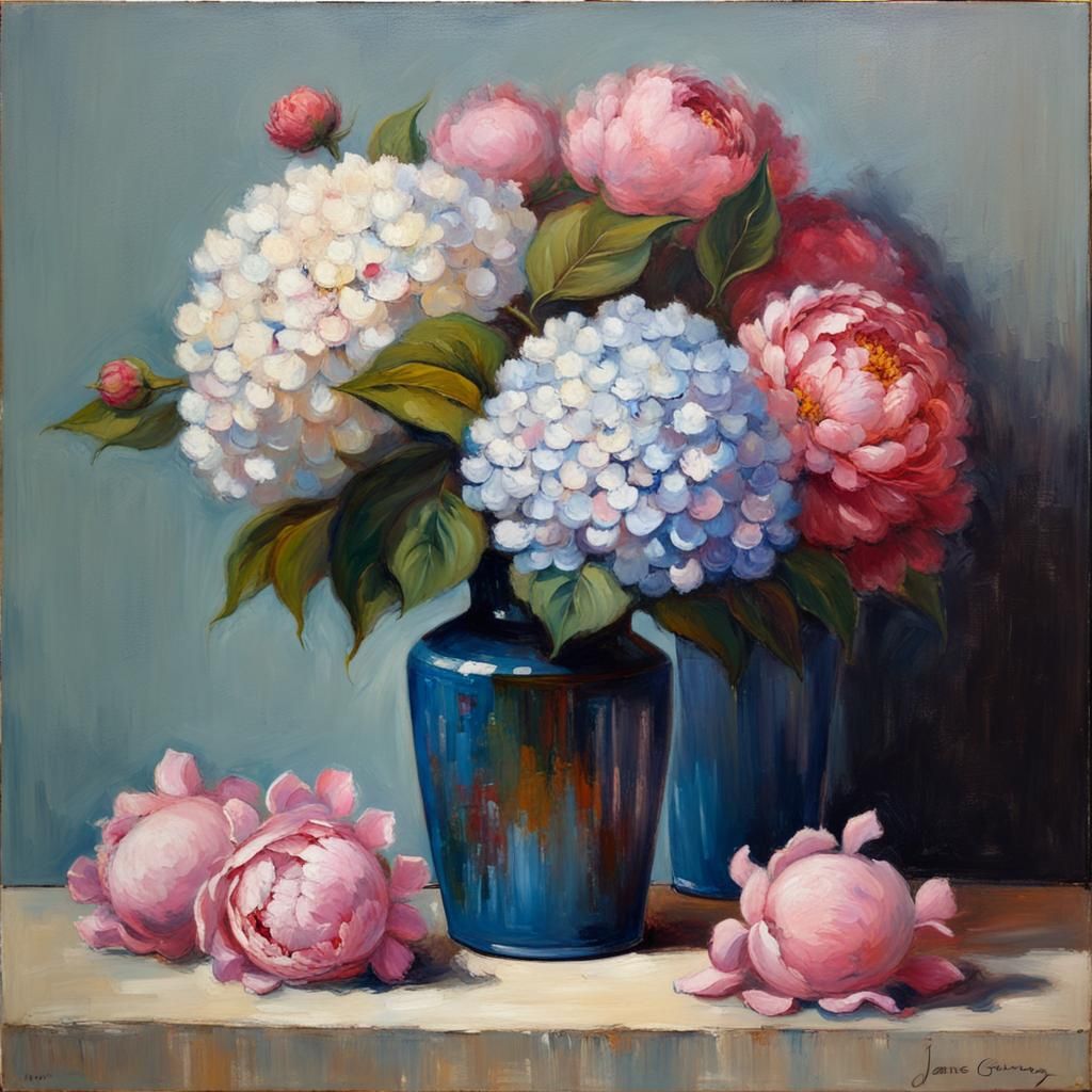 hydrangeas & peonies