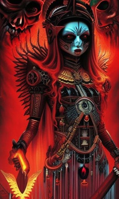 Mayan High Priestess Sacrifice: Gothic Dark Academia Concept