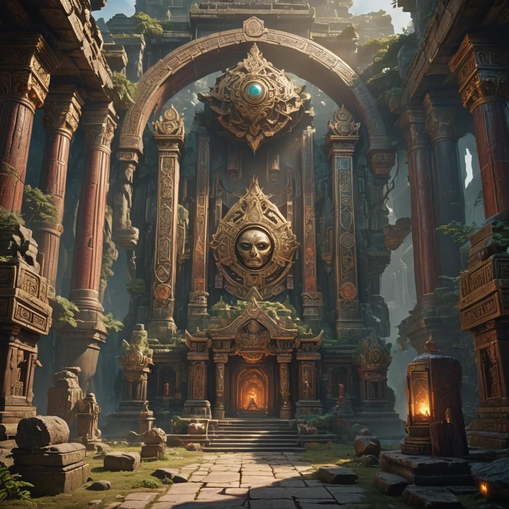 Sacred Relic Discovery: Fantasy Concept Art