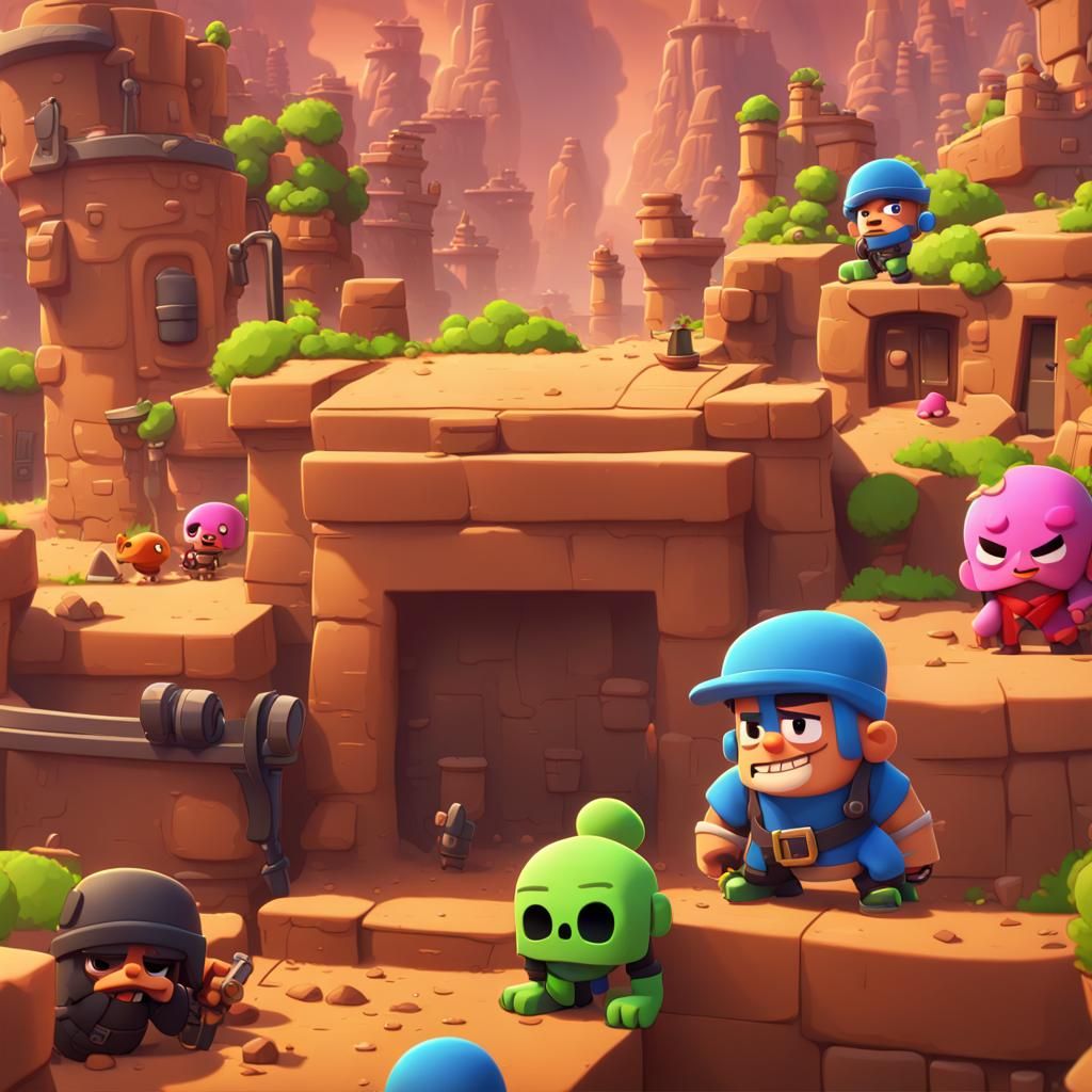 Epic Brawl Stars Cinematic Digital Matte Painting