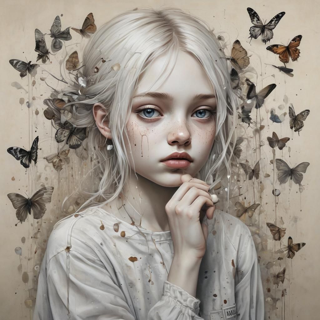 Poetic Tears: Evocative Close-Up Image