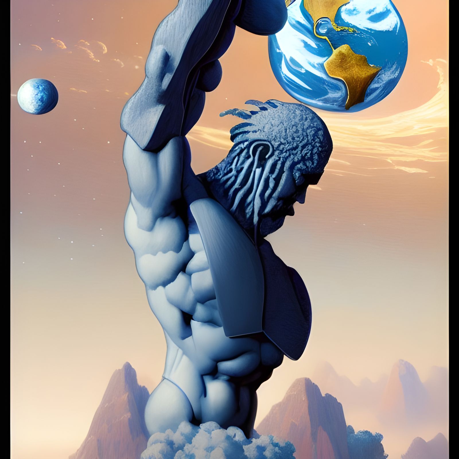 Atlas Holds the World: Hyperdetailed Cosmic Art