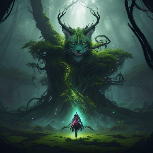Cyberpunk Fantasy Creature Fuses with Nature in Epic 3D Anim...