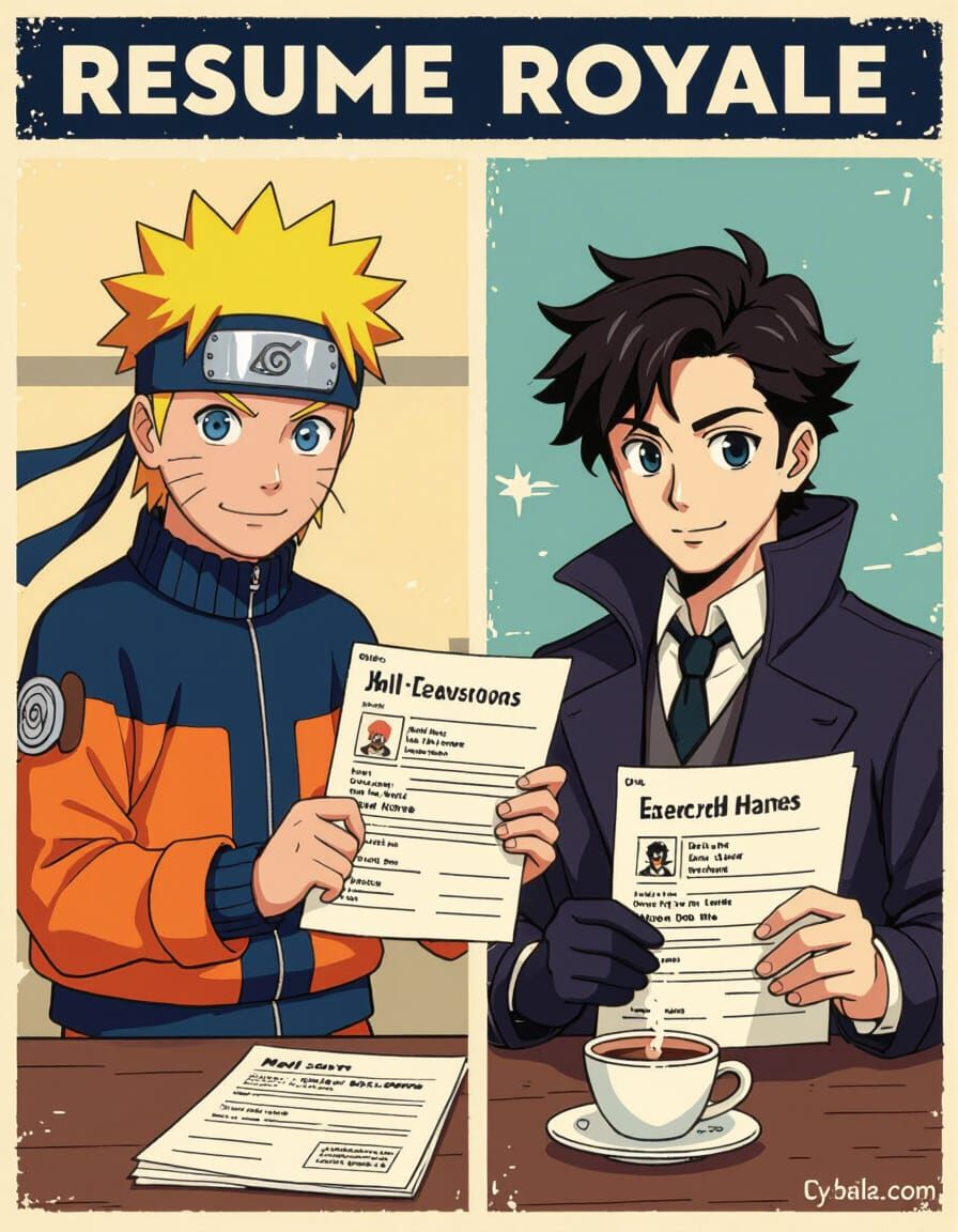 Fictional CVs: Anime Characters in Job Interviews