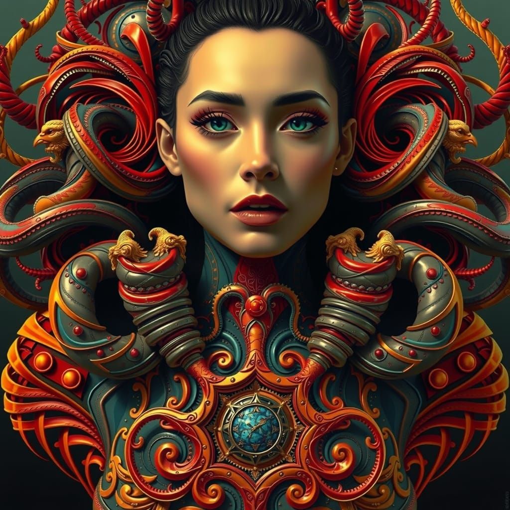 Hyperrealistic Hairstyle with Reflected Glory Technology